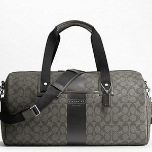 COACH HERITAGE STRIPE DUFFLE (COACH F77278)